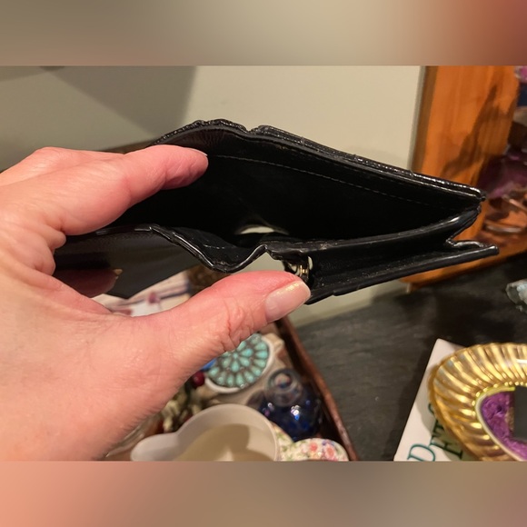 Traded NFS YSL Black Maltese Leather Compact Wallet - Picture 9 of 15